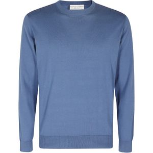 Filippo De Laurentiis, Heren, Truien, Blauw, Maat: XL Katoen,