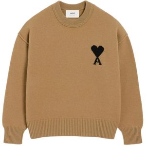 Ami Paris - Zwarte Wol V-Hals Cardigan - Heren