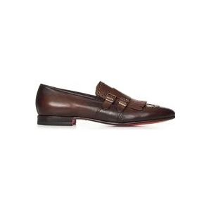 Santoni Loafers , Brown , Heren , Maat: 40 EU