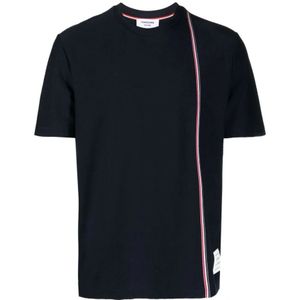 Thom Browne, Heren, Tops, Blauw, Maat: L Jersey,