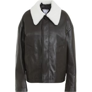 Bottega Veneta, Dames, Jassen, Bruin, Maat: XS Wol,