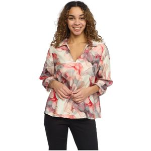 2-Biz, Dames, Blouses & Shirts, Veelkleurig, Maat: S Nylon,