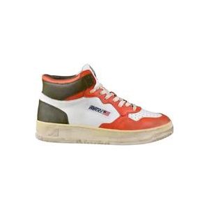 Autry Medalist Super Hoge Sneakers , Orange , Heren , Maat: 40 EU