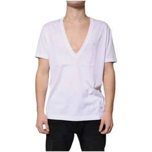 Dolce & Gabbana, Heren, Tops, Wit, Maat: XL Katoen,