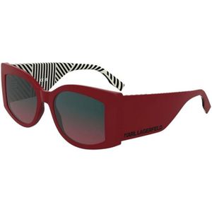 Karl Lagerfeld - Donna KL6183S 600 - Zonnebril - Rood - Squadrata