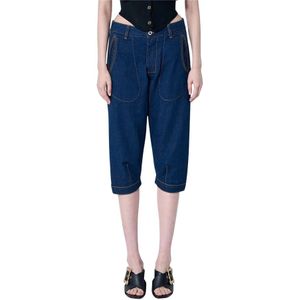 Vivienne Westwood, Dames, Korte broeken, Blauw, Maat: W25 Denim,
