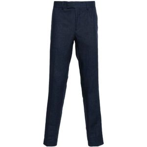 J.Lindeberg, Heren, Broeken, Blauw, Maat: XL Linnen,