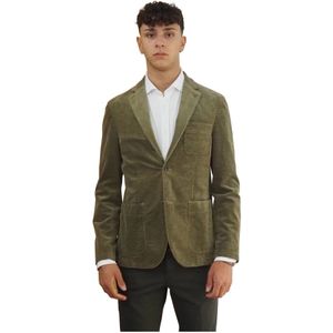At.P.Co, Heren, Jassen, Groen, Maat: S Velours,