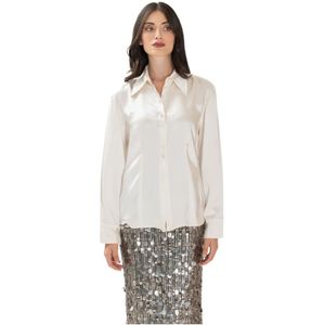 Erika Cavallini, Dames, Blouses & Shirts, Wit, Maat: M Zijde,