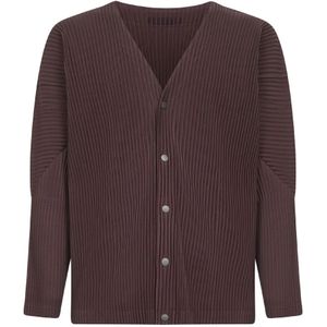 Issey Miyake, Heren, Truien, Bruin, Maat: M Poliester,