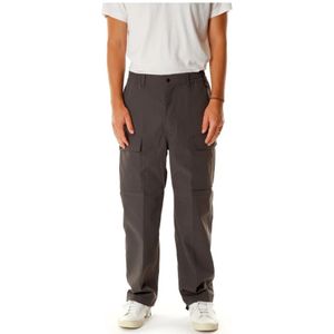 Carhartt Wip, Heren, Broeken, Grijs, Maat: XL Poliester,