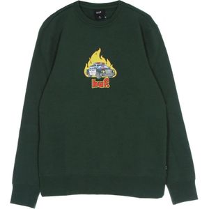 Huf, Heren, Sweatshirts & Hoodies, Groen, Maat: S Katoen,