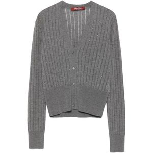 Max Mara Studio, Dames, Truien, Grijs, Maat: S Zijde,