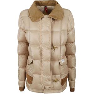 Fay, Dames, Jassen, Beige, Maat: L Polyamide,