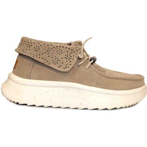 Hey Dude, Dames, Schoenen, Beige, Maat: 39 EU Leer,