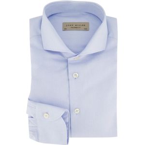 John Miller, Heren, Overhemden, Blauw, Maat: 3XL Katoen,