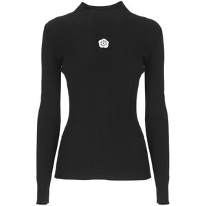 Kenzo, Dames, Truien, Zwart, Maat: XS Viscose,