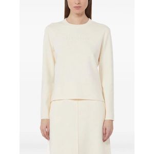 Max Mara, Dames, Truien, Beige, Maat: M