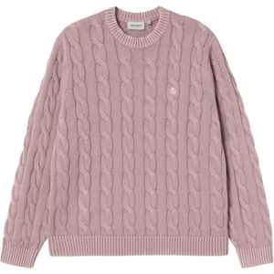 Carhartt Wip, Heren, Truien, Paars, Maat: XL Katoen,