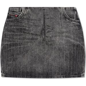 Diesel, Dames, Rokken, Grijs, Maat: W25 Katoen,