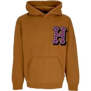 Huf, Heren, Sweatshirts & Hoodies, Bruin, Maat: L Fleece,