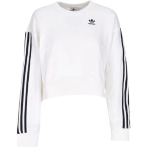 Adidas, Dames, Sweatshirts & Hoodies, Wit, Maat: 2XL Katoen,