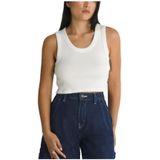 Vans - Drew Rib Top - Zwart - Zonder Mouwen - T-shirt
