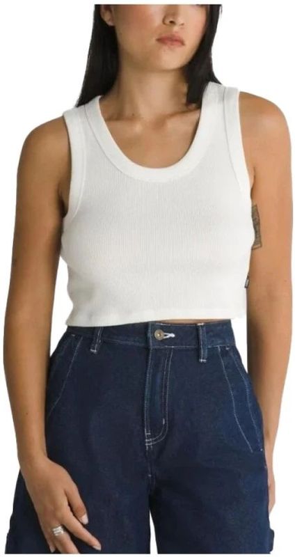 Vans - Drew Rib Top - Zwart - Zonder Mouwen - T-shirt