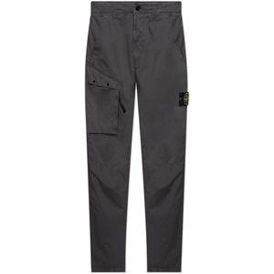 Stone Island, Heren, Broeken, Grijs, Maat: W30 Katoen,