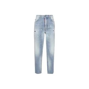 Dsquared2 Stijlvolle Loose-Fit Jeans , Blue , Dames , Maat: S