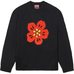 Kenzo, Heren, Truien, Zwart, Maat: S Katoen,