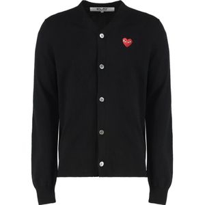 Comme des Garçons Play, Dames, Truien, Zwart, Maat: L