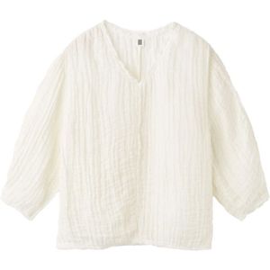 By Malene Birger, Dames, Blouses & Shirts, Wit, Maat: M Linnen,