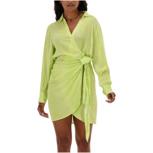 Refined Department, Dames, Jurken, Groen, Maat: XS