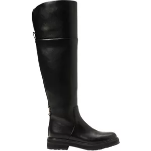 Overknee-laarzen voor dames, lage hak 3 cm, comfortabele enkellaarzen