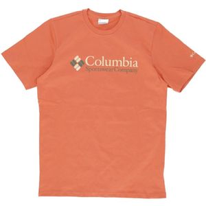 Columbia, Heren, Tops, Oranje, Maat: XL Katoen,