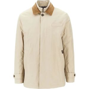 Fay, Heren, Jassen, Beige, Maat: L Katoen,