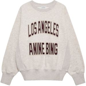 Anine Bing, Dames, Sweatshirts & Hoodies, Grijs, Maat: XS Katoen,