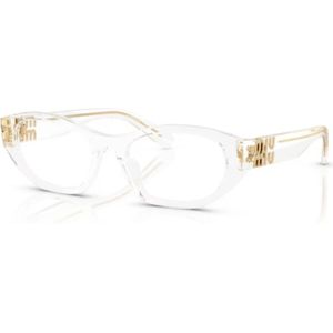 Miu Miu - MU 03WVV 15Z1O11 - Optische Monturen - Transparant - Acetaat - Geometrisch