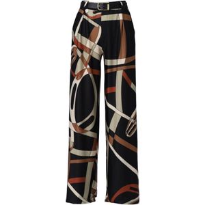 K-Design, Dames, Broeken, Veelkleurig, Maat: L