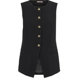 RUE de Femme, Dames, Jassen, Zwart, Maat: S Viscose,