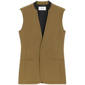 Ami Paris, Dames, Jassen, Bruin, Maat: XS Wol,