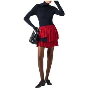 Iceberg, Dames, Rokken, Rood, Maat: XS Chiffon,