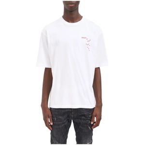 Dsquared2, Heren, Tops, Wit, Maat: M