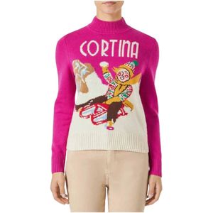 MC2 Saint Barth, Dames, Truien, Veelkleurig, Maat: S Kasjmier,