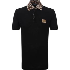 Dolce & Gabbana, Heren, Tops, Zwart, Maat: 4XL Katoen,