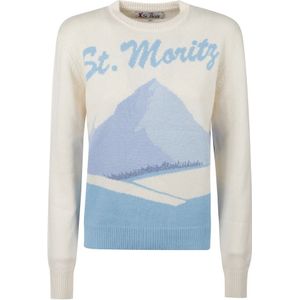 MC2 Saint Barth, Dames, Truien, Veelkleurig, Maat: S Kasjmier,