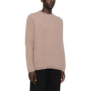 Federico Cina, Heren, Truien, Beige, Maat: M