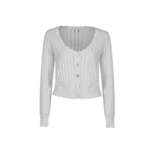 Ganni Cardigans , White , Dames , Maat: M