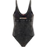 Diesel, Dames, Tops, Grijs, Maat: L Katoen,